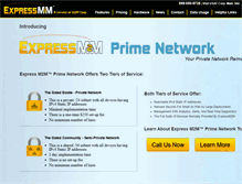 Tablet Screenshot of expressm2m.com